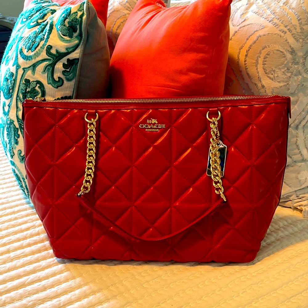 Red Coach Handbag
